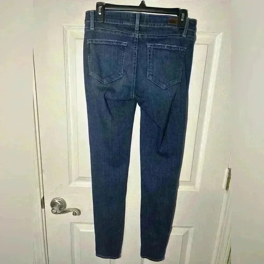 Paige Verdugo Ultra Skinny Size 28 Silas Distressed. Medium/Dark wash. - Picture 8 of 12